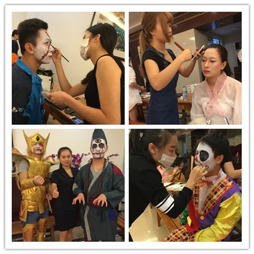 深圳首脑化妆培训学校携手世界之窗万圣节活动